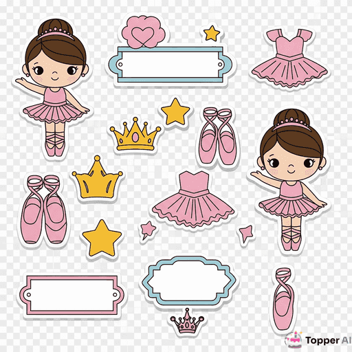 Topo de Bolo Bailarina