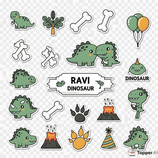 Topo de Bolo Dinossauro 3D